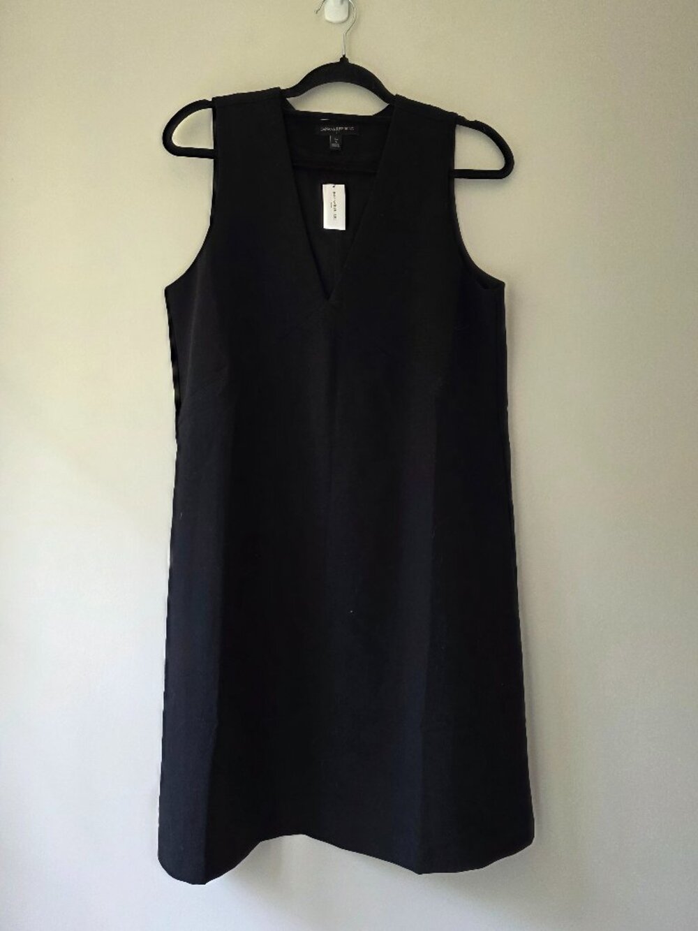 Banana Republic Ponte V-Neck Sleeveless Shift Dress Women's Size 6 Tall NEW